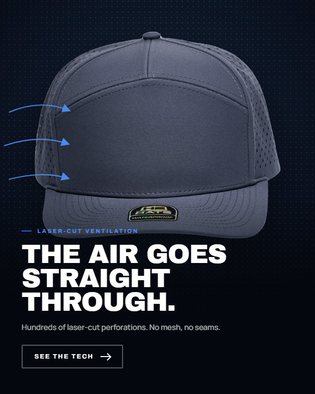 The air goes straight through